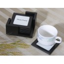 Personalized Glass Coaster Set